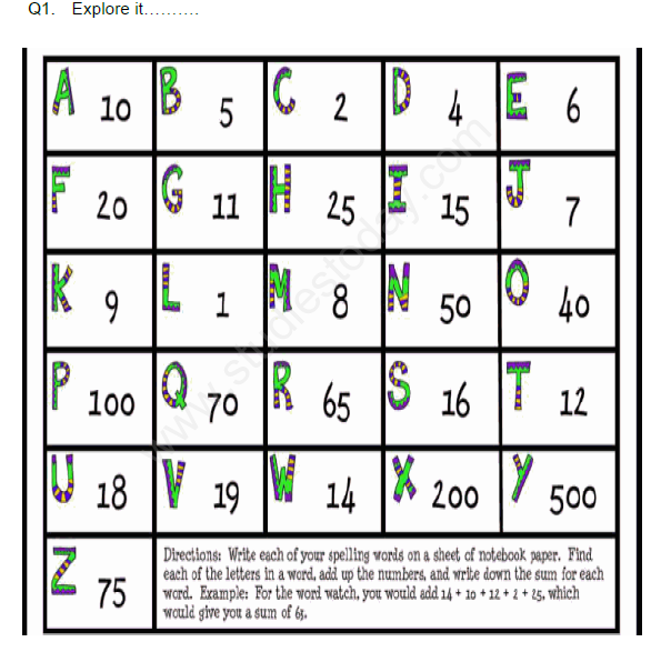 maths assignment for class 4 pdf